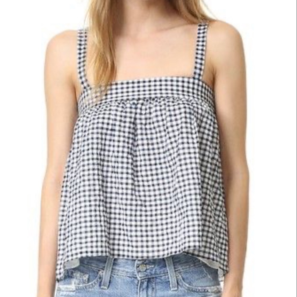 Jenni Kayne Gingham Tank top, Size Small